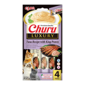 Кремообразно лакомство за котки Churu LUXURY Tuna Recipe with King Prawn с тон и кралска скарида